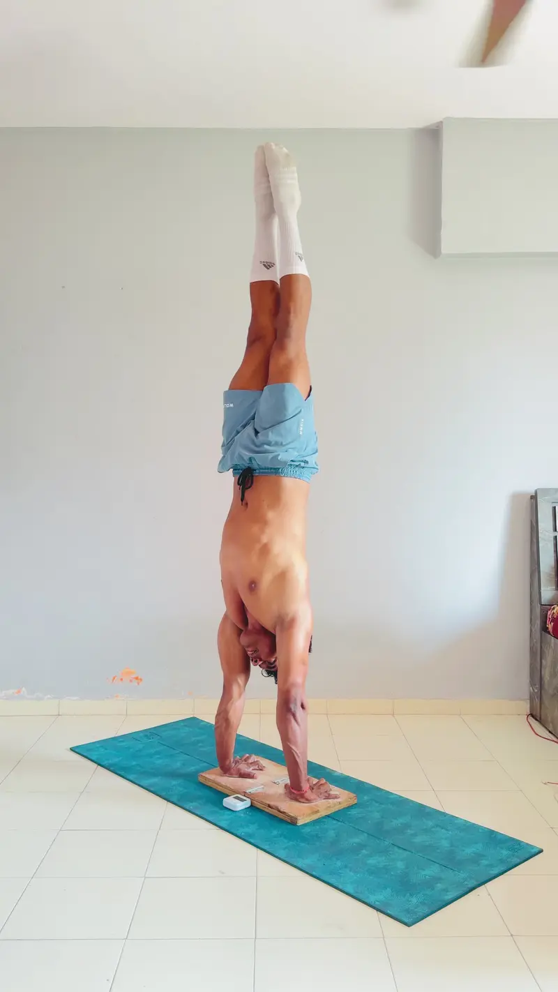 Daily handstand practice, video still